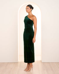 Page One Shoulder Velvet Gown