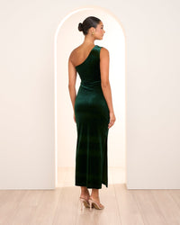 Page One Shoulder Velvet Gown