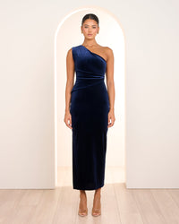 Page One Shoulder Velvet Gown