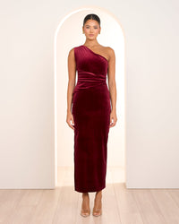 Page One Shoulder Velvet Gown