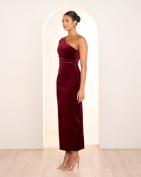 Page One Shoulder Velvet Gown