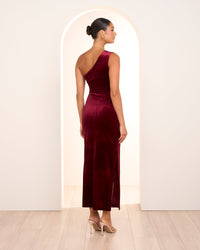 Page One Shoulder Velvet Gown