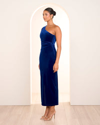 Page One Shoulder Velvet Gown