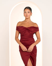 Tiana Off Shoulder Midi Dress