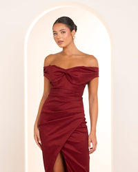 Tiana Off Shoulder Midi Dress