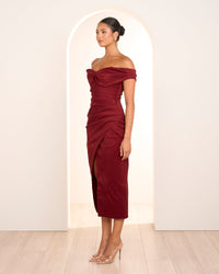 Tiana Off Shoulder Midi Dress