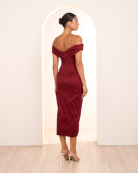 Tiana Off Shoulder Midi Dress