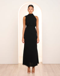 Yuka High Neck Maxi Dress