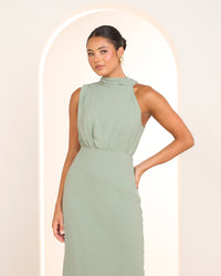 Yuka High Neck Maxi Dress