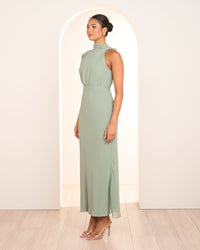 Yuka High Neck Maxi Dress