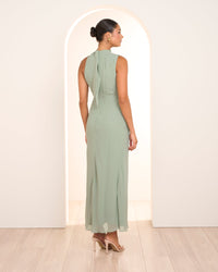 Yuka High Neck Maxi Dress
