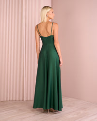 Quinn Cowl Neck Satin Gown