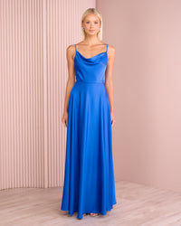 Quinn Cowl Neck Satin Gown