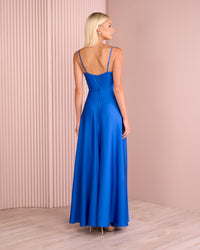Quinn Cowl Neck Satin Gown