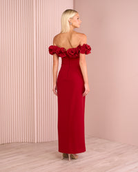 Farley Frill Off Shoulder Gown