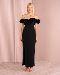 Farley Frill Off Shoulder Gown