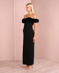Farley Frill Off Shoulder Gown