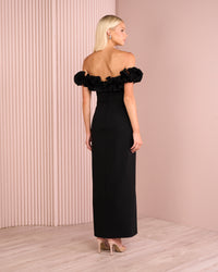 Farley Frill Off Shoulder Gown