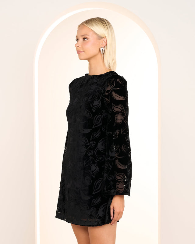 Waylong Long Sleeve Mini Dress