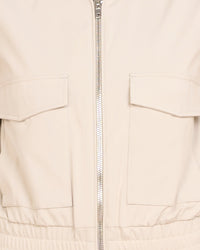Nora Cropped Bomber Jacket