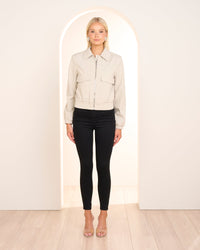 Nora Cropped Bomber Jacket