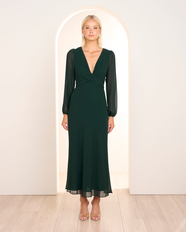 Alikki Wrap Front Maxi Dress