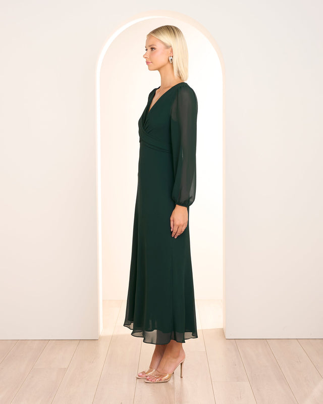 Alikki Wrap Front Maxi Dress