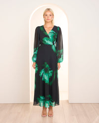 Briella V-neck A-line Dress