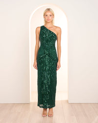 Alley One Shoulder Sequin Gown