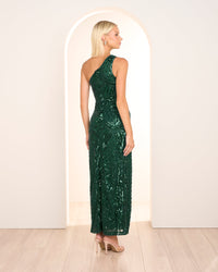 Alley One Shoulder Sequin Gown