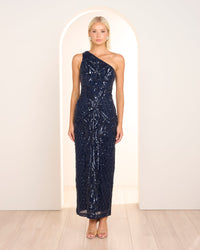 Alley One Shoulder Sequin Gown