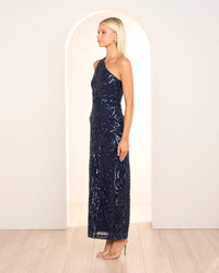 Alley One Shoulder Sequin Gown