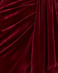Kenna Wrap Velvet Mini Dress