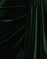 Kenna Wrap Velvet Mini Dress