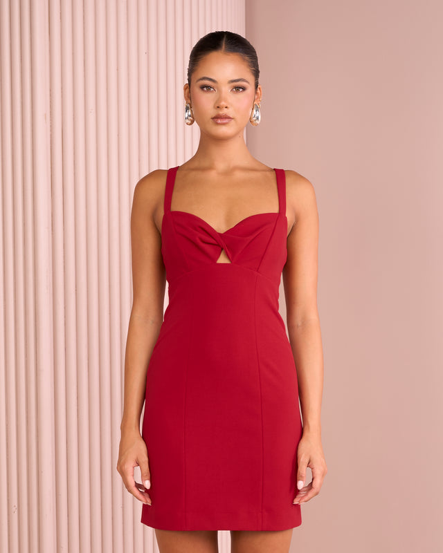 Petra Twist Front Mini Dress