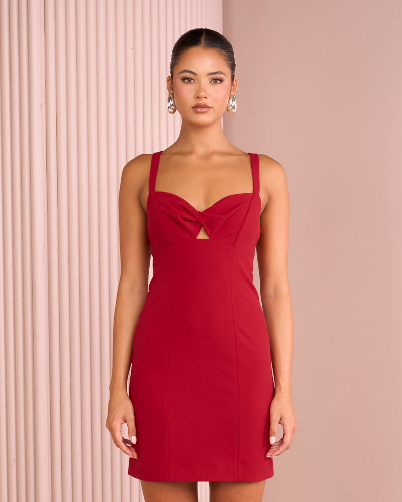 Petra Twist Front Mini Dress