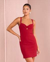 Petra Twist Front Mini Dress