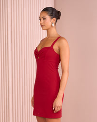 Petra Twist Front Mini Dress