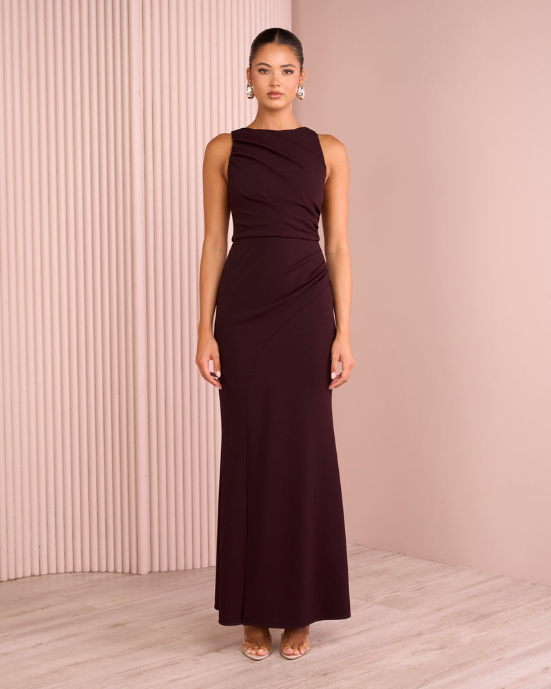 Jarina High Neck Gown