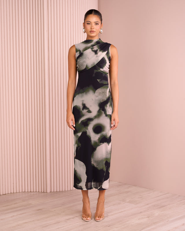 Herma Wrap Front Maxi Dress