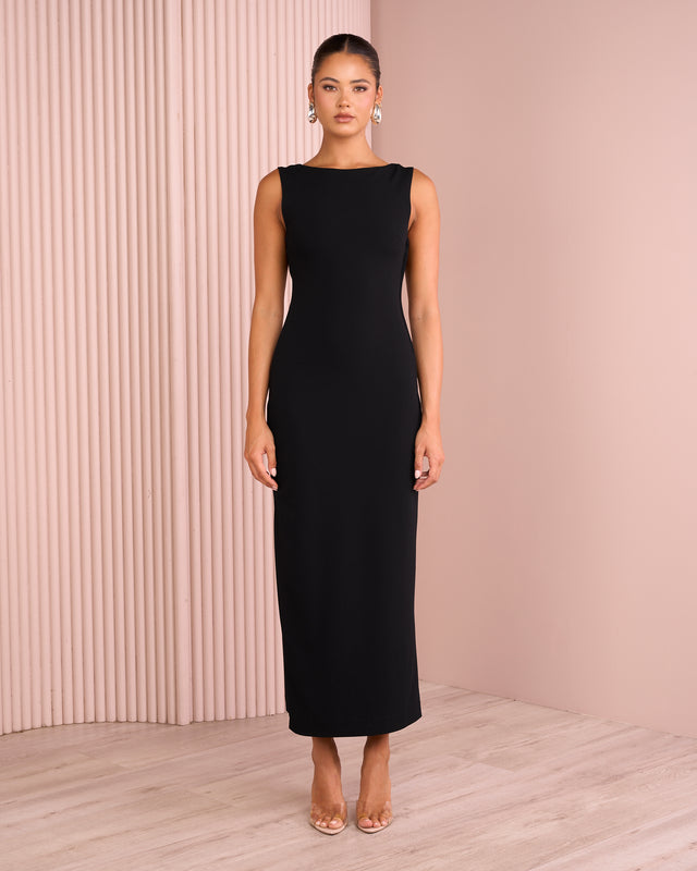 Fayth Back Knotted Maxi Dress