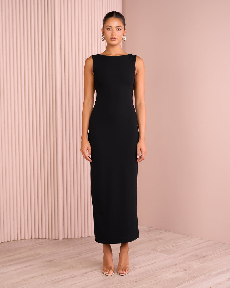 Fayth Back Knotted Maxi Dress