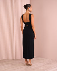 Fayth Back Knotted Maxi Dress