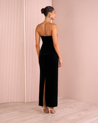 Monroe Plunge Strapless Gown