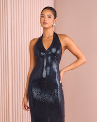 Zendaya Halter Neck Gown