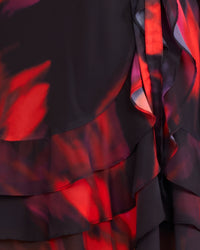 Dara Long Sleeve Chiffon Dress