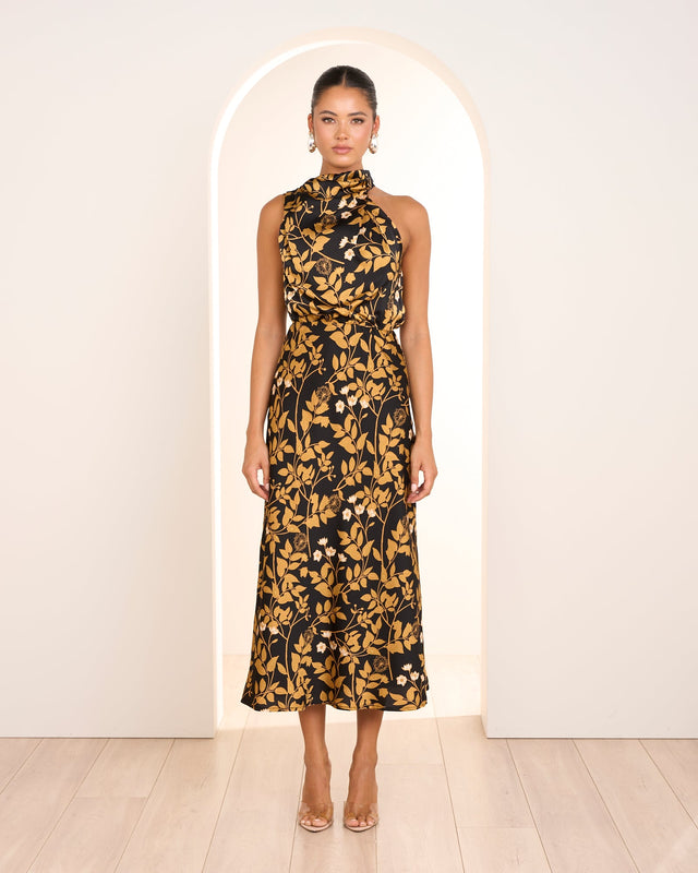 Sally Satin Midi Dress