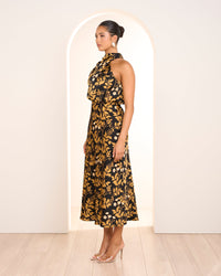 Sally Satin Midi Dress