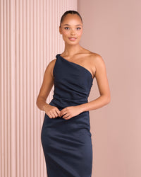 Cadie One Shoulder Midi Dress