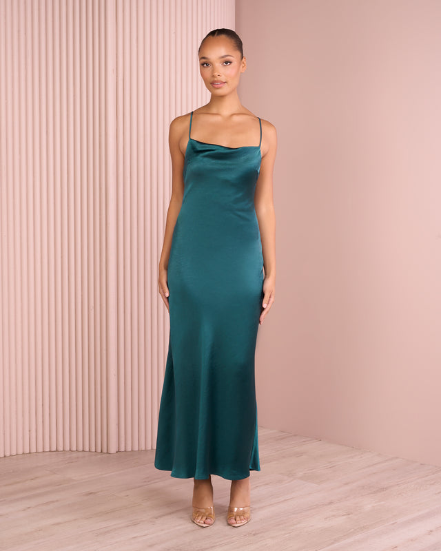 Vlora Bias Cut Satin Dress